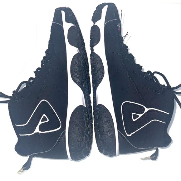 Fila Snake Dancer High-Top Basketball Shoe - Black and White - Mens 8 - Picture 4 of 8